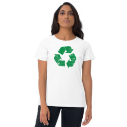 Alternative view of Distressed Recycle Sign Women's t-shirt