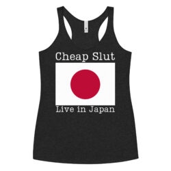 Cheap Slut Live in Japan Women's Racerback Tank Top | Steel Panther – She’s Tight