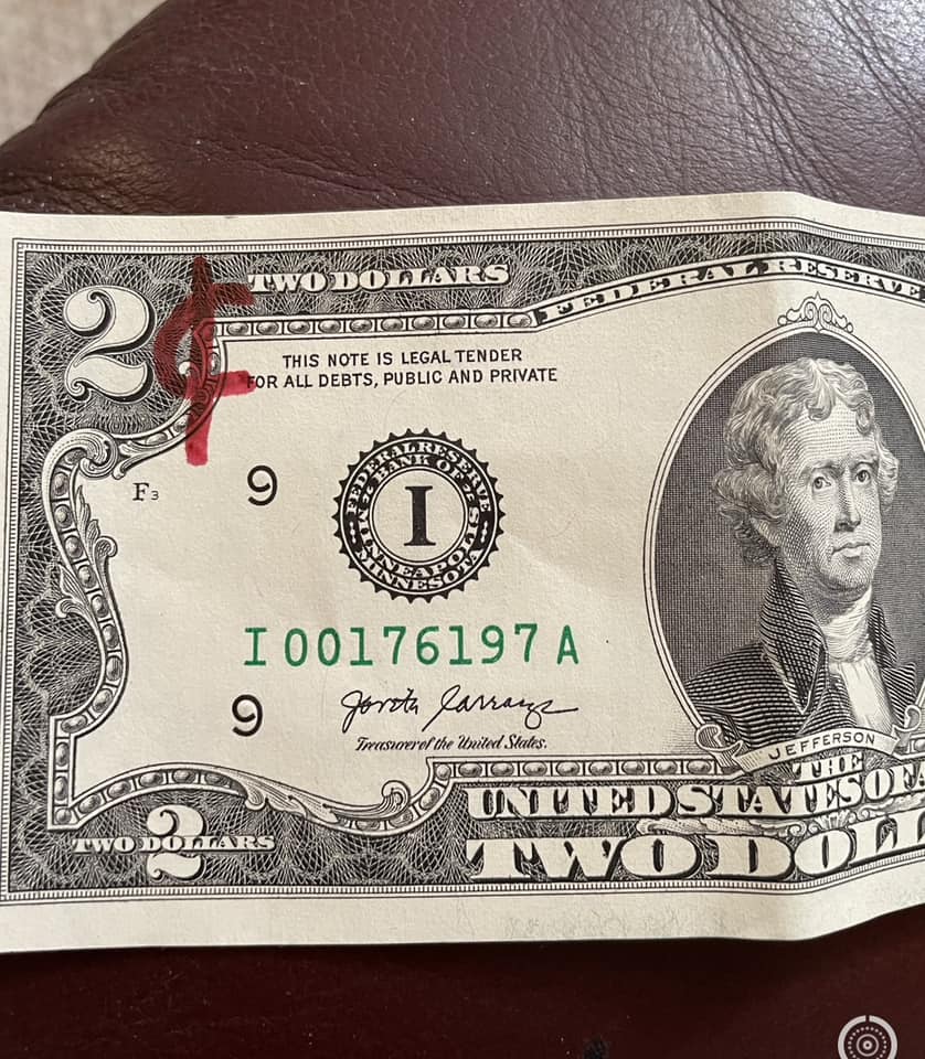 2 dollars bill is the new 2 cents