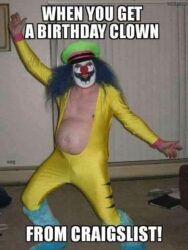 A Birthday Clown from Craigslist