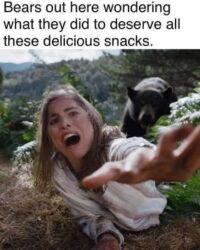 A Delicious Snack For A Bear