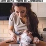 A Woman Shaving Her Boyfriend With A Blade