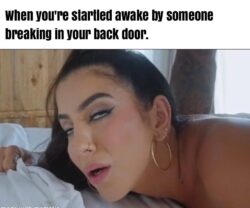 Awake by someone Breaking In Your Back Door