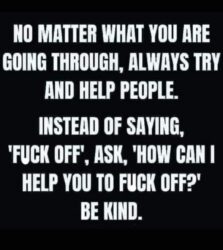 Be Nice For Once meme