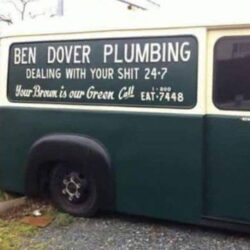 Ben Dover Plumbing meme