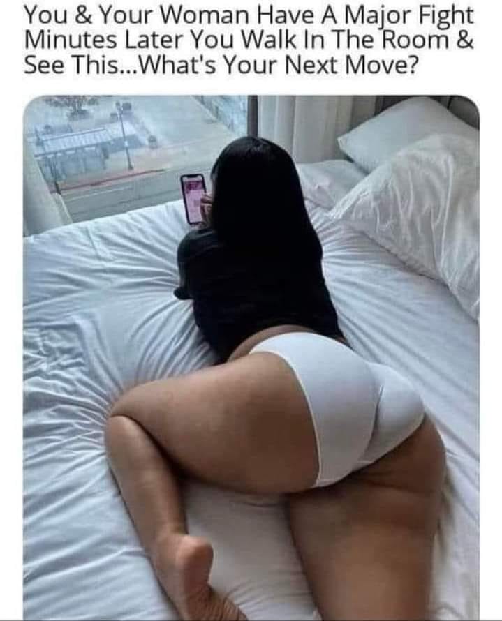 Big Ass Babe after having a fight with you WYD