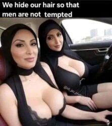 Big Tits Muslim Women - We Hide Our Hair So That Men Are Not Tempted meme