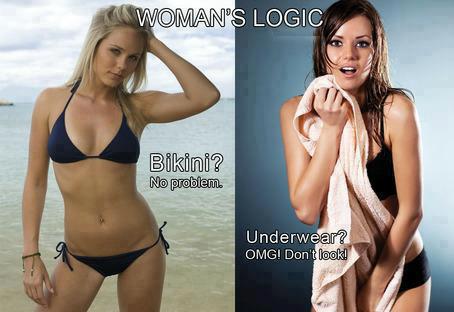 Bikini vs Underwear - Woman's Logic