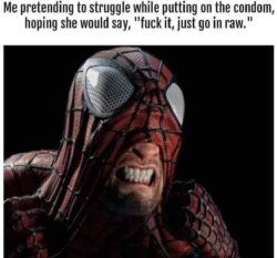 Condom Struggling Problem meme