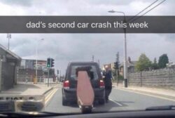 Dad's Second Car Crash This Week