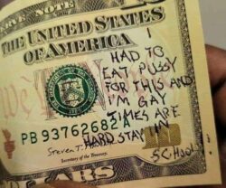 Dollar Bill Meme - I Had To Eat Pussy For This And I'm Gay Times Are Hard Stay In School