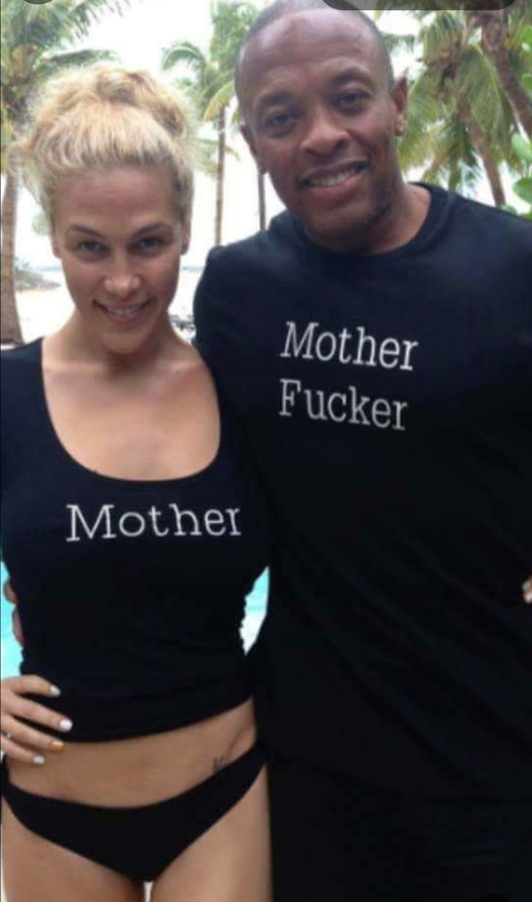 Dr Dre Mother Fucker matching couple shirts