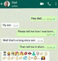 Explaining A Child Born in Emojis