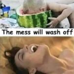 Face Deep or Go Home (watermelon pussy eating meme)