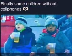 Finally Some Children Without Cellphones