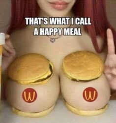 Happy Meal - Two McTitties and two milkshakes