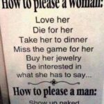 How to please a Woman vs How to please a Man