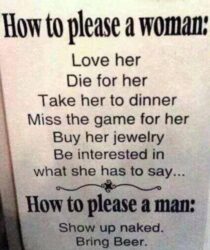How to please a Woman vs How to please a Man