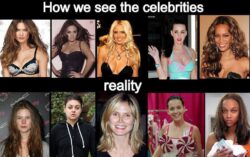 How we see the celebrities vs reality