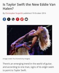 Is Taylor Swift the New Eddie Van Halen