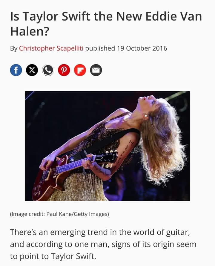 Is Taylor Swift the New Eddie Van Halen