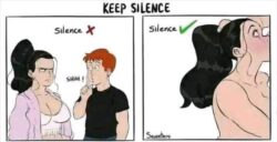 KEEP SILENCE (with a blowjob) cartoon