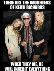 Keith Richards Will Inherit From His Daughters