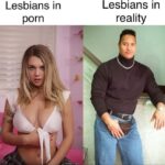 Lesbians in porn vs Lesbians in reality