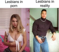 Lesbians in porn vs Lesbians in reality