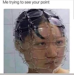 Me Trying To See Your Point