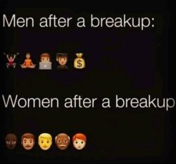 Men after a breakup vs Women after a breakup