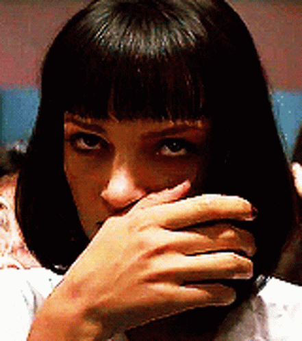 Mia Wallace Pulp Fiction snorting cocaine GIF