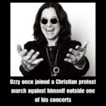 Ozzy Osbourne joined a Christian protest march against himself