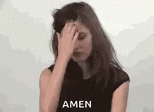 Praying Woman Amen GIF