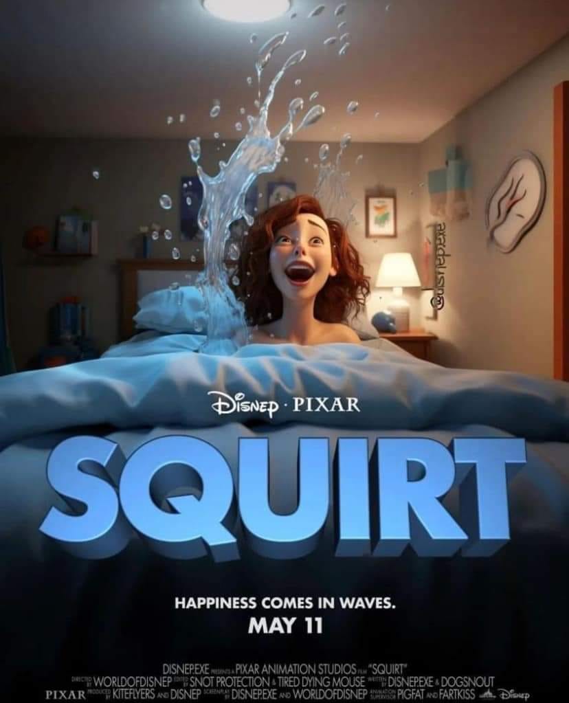 SQUIRT Happiness Comes In Waves (Disney Pixar movie)