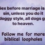 Sex Before Marriage Is Sin - biblical loopholes meme
