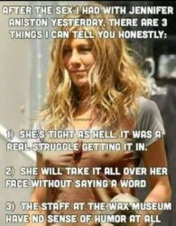 Sex with Jennifer Aniston