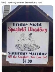 Spaghetti Wrestling