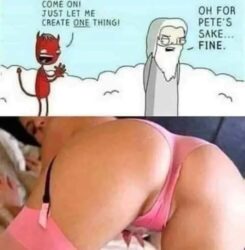 Thank The Devil For It - Woman Pussy meme