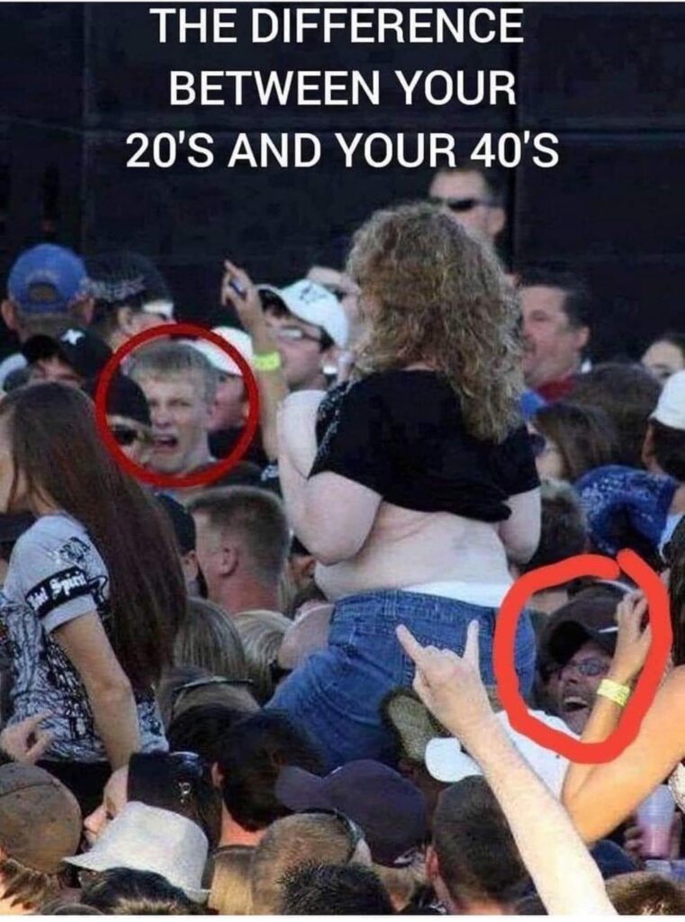The Difference Between Your 20's And Your 40's