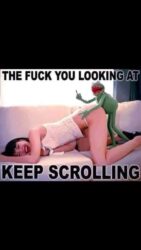 The Fuck You Looking At Keep Scrolling