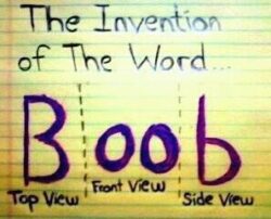 The Invention of The Word Boob