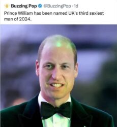 UK's Third Sexiest Man Of 2024 - Prince William