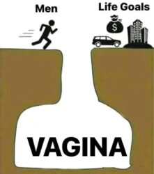 Vagina over Men's Life Goals