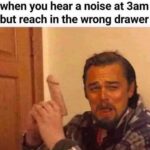 When You Hear A Noise at 3am But Reach In The Wrong Drawer
