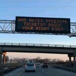 Who Hates Speeding Tickets Raise Your Right Foot