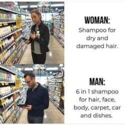 Woman Shampoo vs Man Shampoo