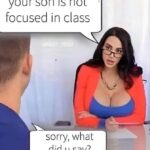 Your son is not focused in class - Big boobs teacher Amy Anderssen