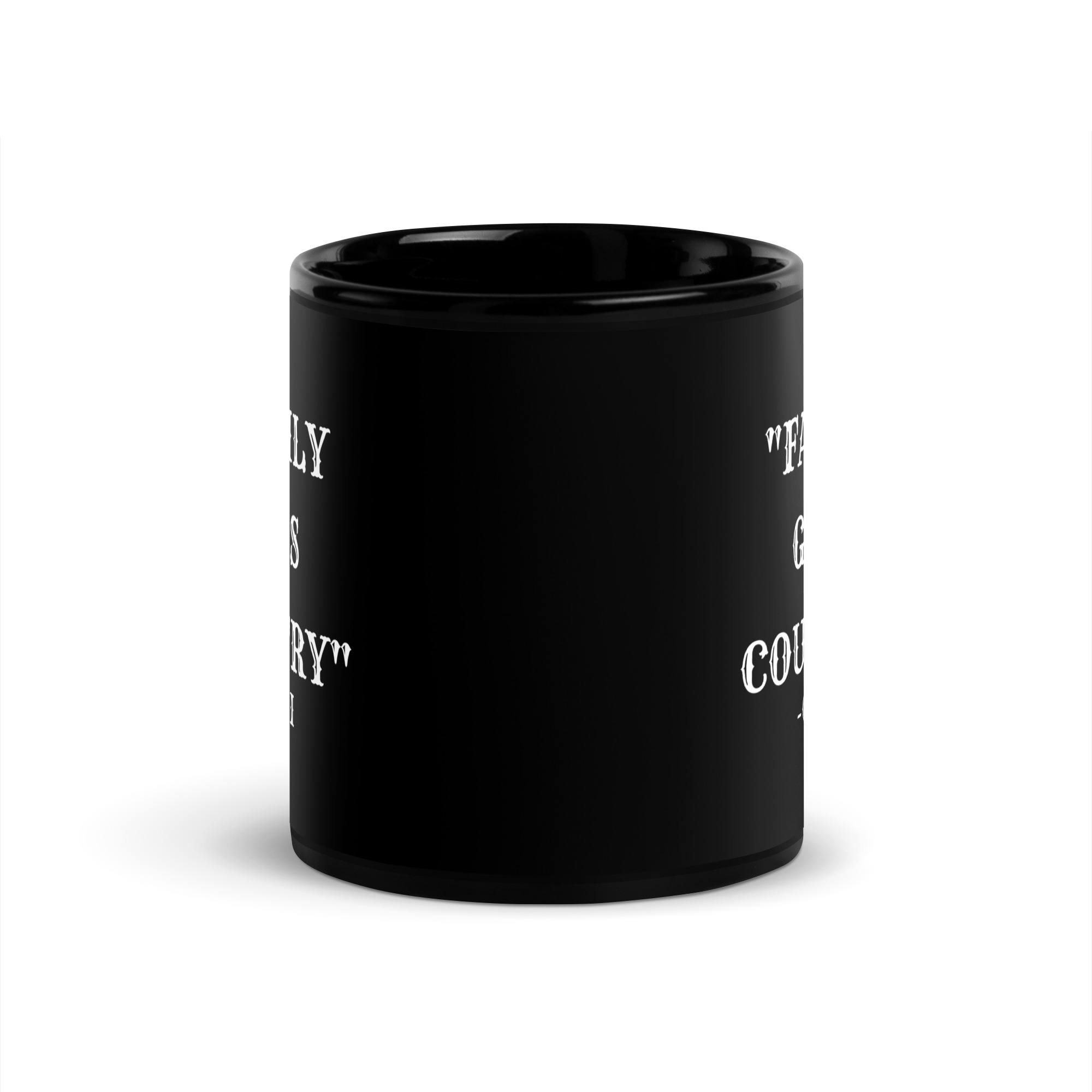 FAMILY GUNS COUNTRY Gingi Black Coffee Mug - Image 3