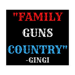 FAMILY GUNS COUNTRY (red white and blue) Gingi Magnet
